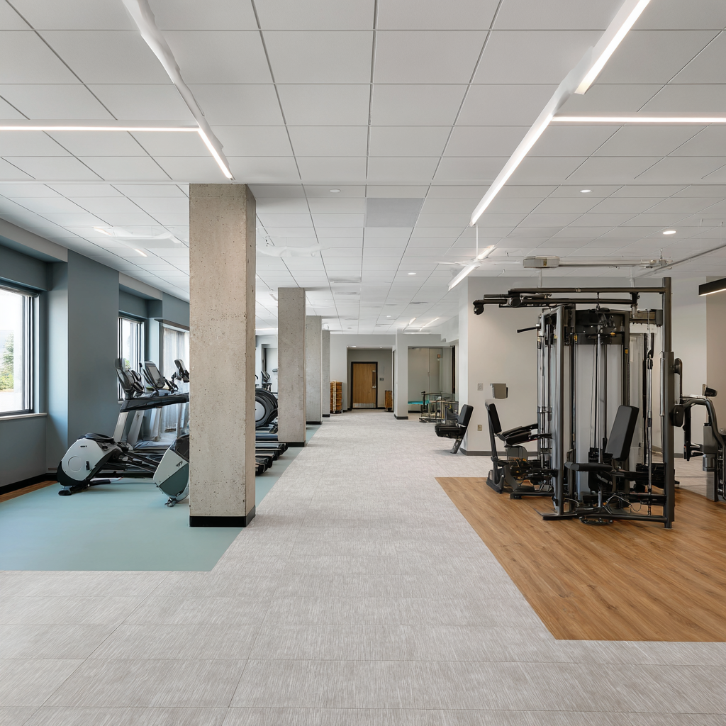 Fitness center at our treatment facility